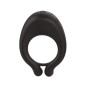 OCTAVE, Cockring Noir dans un silicone médical doux avec 1 mode de vibration