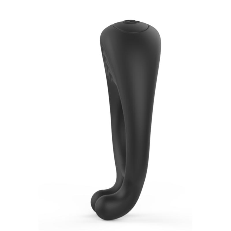 OCTAVE, Cockring Noir dans un silicone médical doux avec 1 mode de vibration