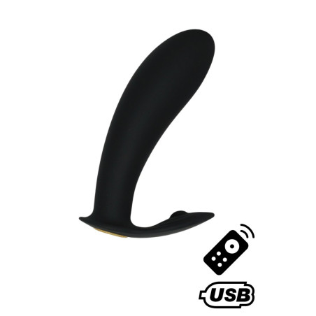 ERNEST, Mini vibromasseur avec stimulateur clitoridien USB, avec télécommande