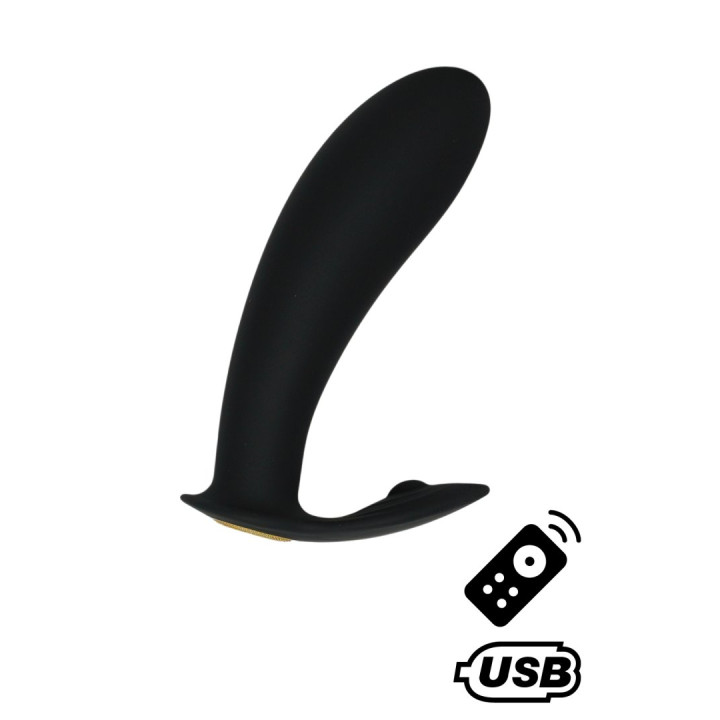ERNEST, Mini vibromasseur avec stimulateur clitoridien USB, avec télécommande
