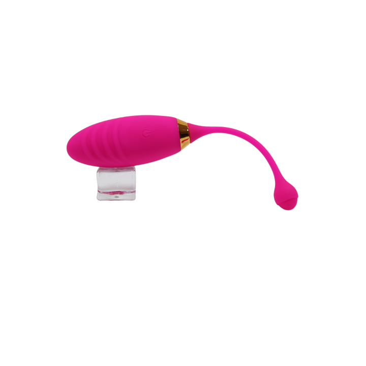 SUNDAY, Un Œuf vibrant USB avec télécommande, dans un silicone médical doux et rainuré