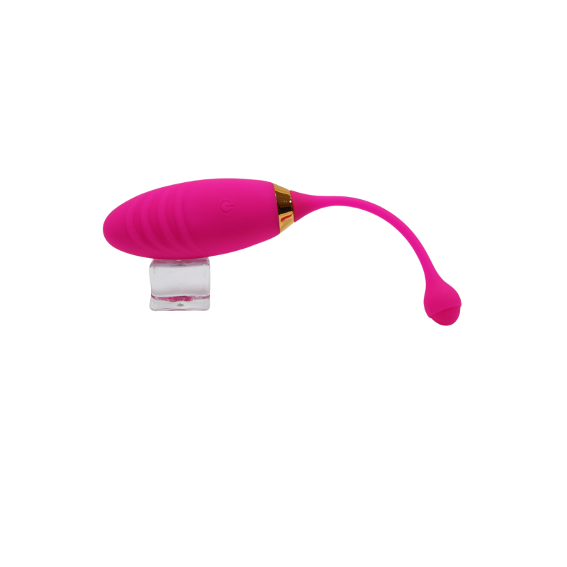 SUNDAY, Un Œuf vibrant USB avec télécommande, dans un silicone médical doux et rainuré