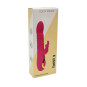 TWIST 2 Rose, Vibromasseur Rabbit "va-et-vient" USB en silicone médical, doté de 18 modes de stimulation