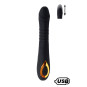 TWIST Noir, Vibromasseur "va-et-vient" USB en silicone médical, doté de 18 modes de stimulation
