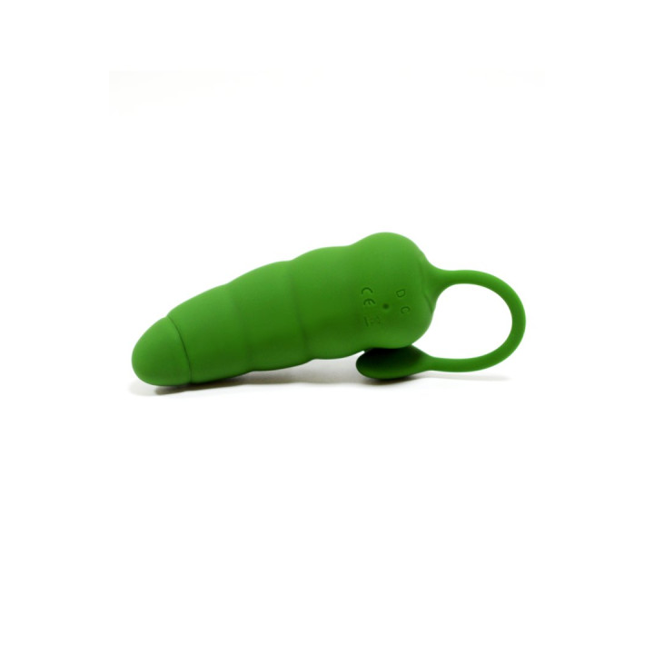 PIMENTO, Un Œuf vibrant avec télécommande, couleur et forme "Piment" en silicone médical