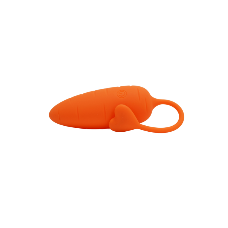 CARROT, Un Œuf vibrant avec télécommande, couleur et forme "Carotte" en silicone médical