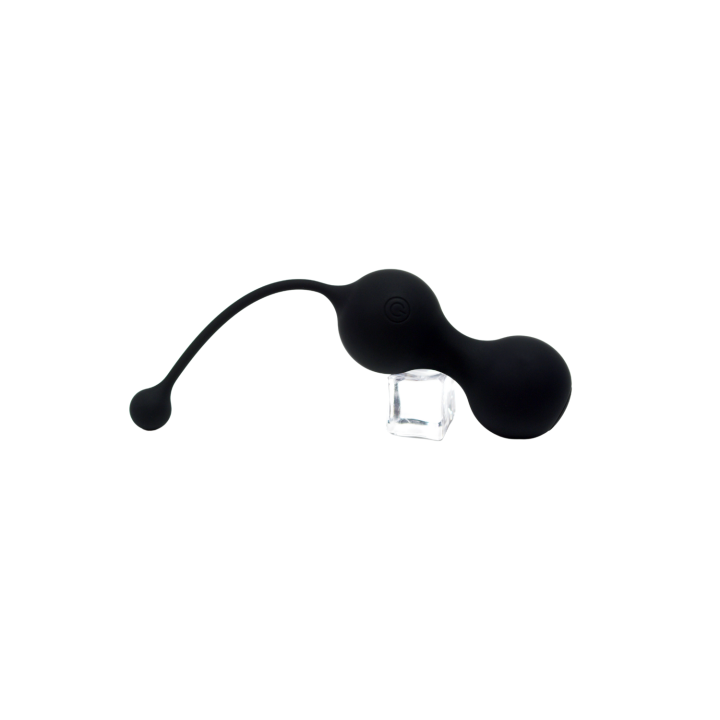 MINA Noir, Boules de Geisha en silicone médical USB avec télécommande
