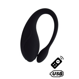 TANDEM Noir, stimulateur pour couple USB avec télécommande en silicone médical