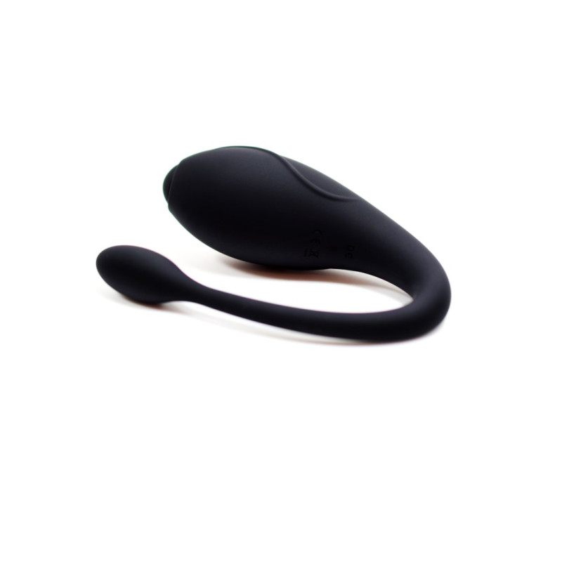 TANDEM Noir, stimulateur pour couple USB avec télécommande en silicone médical