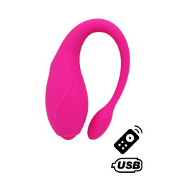 TANDEM Rose, stimulateur pour couple USB avec télécommande en silicone médical
