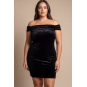 Robe velours noir Giulia