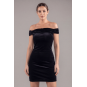 Robe velours noir Giulia