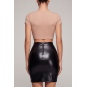 Jupe sexy longue noire wetlook Inaya