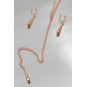bijoux de corps, pinces de seins goutte et tour de cou chainette