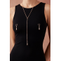 bijoux de corps, pinces de seins goutte et tour de cou chainette