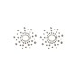 Paire de cache tétons adhésifs strass blanc
