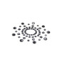 Paire de cache tétons adhésifs strass noir