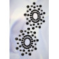 Paire de cache tétons adhésifs strass noir