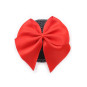 Paire de cache tétons adhésifs noir avec nœud papillon rouge