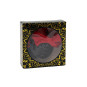 Paire de cache tétons adhésifs noir avec nœud papillon rouge