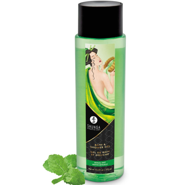 Gel de bain et douche menthe sensuelle Shunga 370  ml