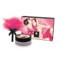 Mini Coffret poudre corporelle framboise et plumeau assorti