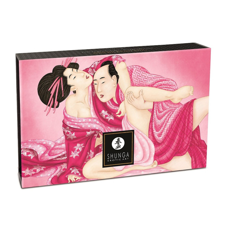 Mini Coffret poudre corporelle framboise et plumeau assorti