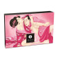 Mini Coffret poudre corporelle framboise et plumeau assorti