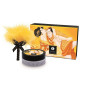 Mini Coffret poudre corporelle mangue et plumeau assorti