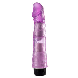 Vibromasseur 20 cm Jelly violet avec Picots