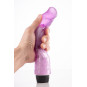 Vibromasseur 20 cm Jelly violet avec Picots