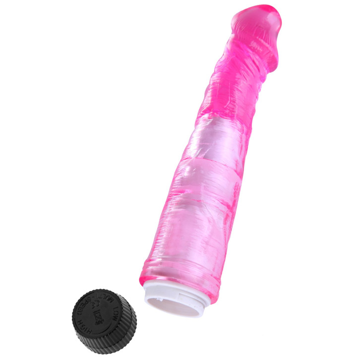 Vibromasseur 20 cm Jelly rose