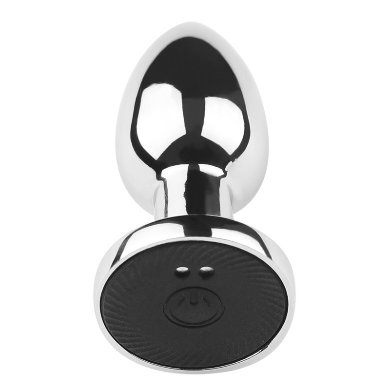 Plug vibrant acier inoxydable anal taille M avec télécommande, USB BOOTY