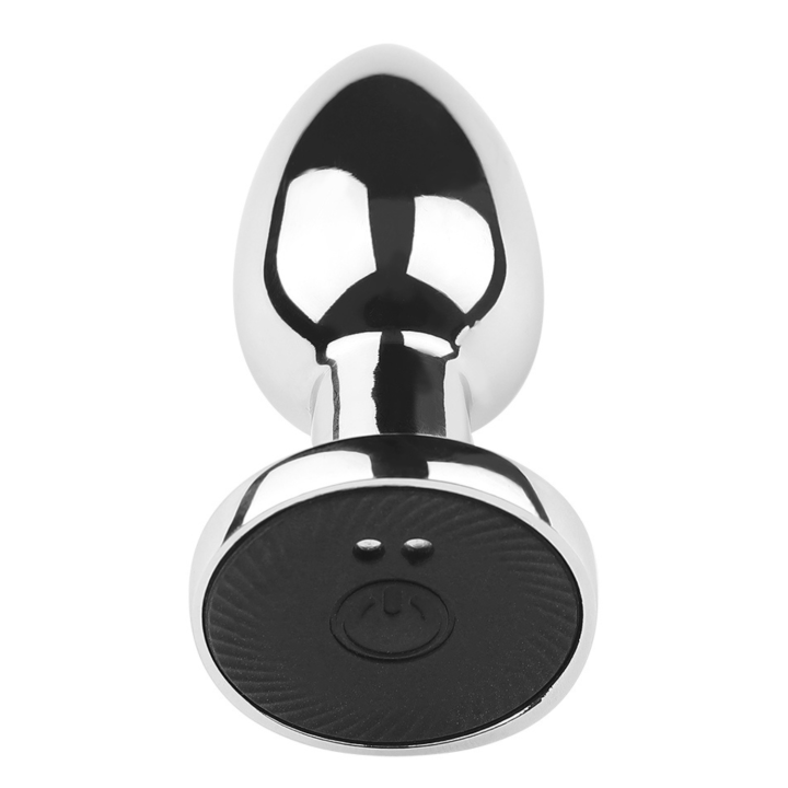 Plug vibrant acier inoxydable anal taille M avec télécommande, USB BOOTY