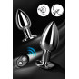 Plug vibrant acier inoxydable anal taille M avec télécommande, USB BOOTY