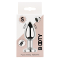 Plug vibrant acier inoxydable anal taille S avec télécommande, USB BOOTY