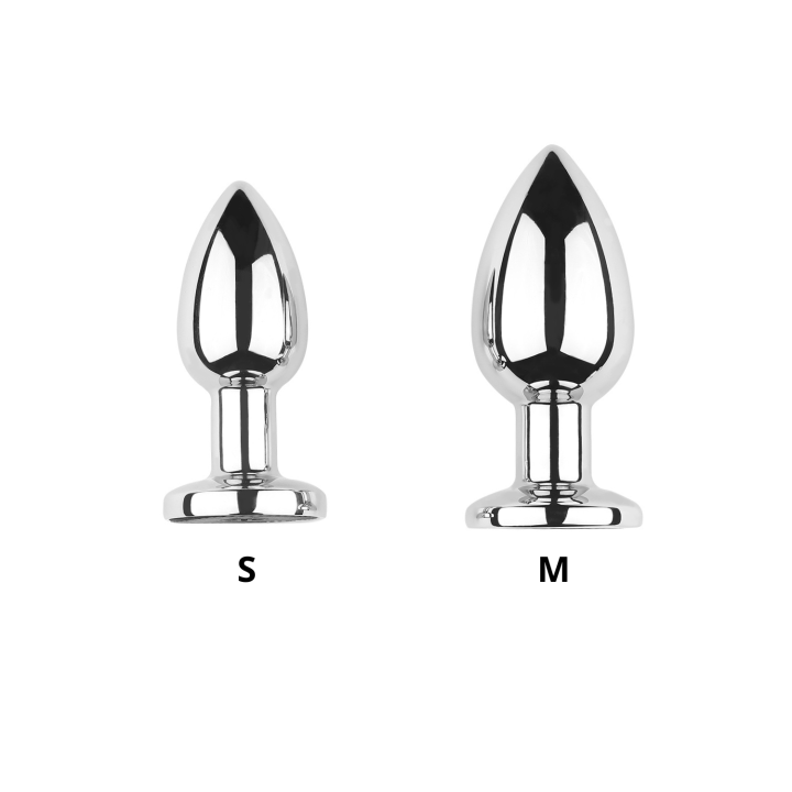 Plug vibrant acier inoxydable anal taille S avec télécommande, USB BOOTY