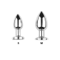 Plug vibrant acier inoxydable anal taille S avec télécommande, USB BOOTY