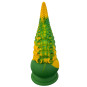 Gode ventouse tentacule Kraken 21 cm vert et jaune