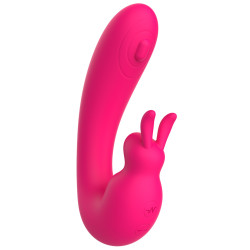 Vibromasseur 2 en 1 G-spot et C-spot USB Kala rose