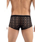 Boxer noir résille brodée Shinny