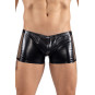 Boxer noir Black Desire en simili cuir