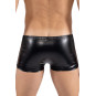 Boxer noir Black Desire en simili cuir