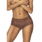 Shorty en dentelle couleur cacao