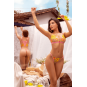 Ensemble lingerie rose et jaune en maille transparente brodée – Mapalé