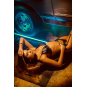 Ensemble lingerie 4 pièces noir effet wetlook – Mapalé