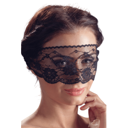 Masque pour les yeux en dentelle noire avec lien à nouer - Cottelli