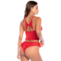Ensemble 2 pièces rouge dentelle élégance classique – Mapalé