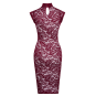 Robe moulante en dentelle rouge bordeaux - Cottelli