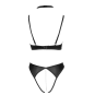 Soutien-gorge balconnet &amp; string ouvert avec chaîne amovible - Cottelli